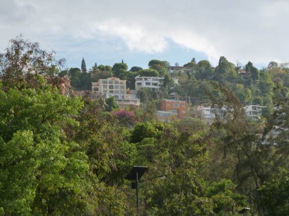 Área de mansões em Pétion-Ville, bairro mais chique da capital Port-au-Prince, no Haiti
